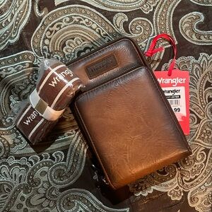 Wrangler rich leather cross body